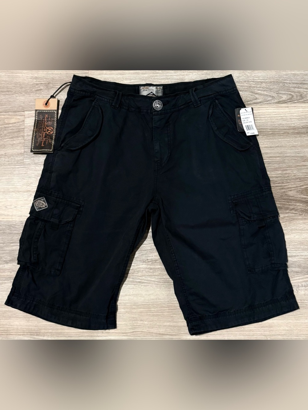 Rivet de Cru Jean Twill Cargo Shorts size 34 MSRP $78 New with Tags